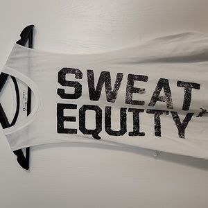 Project Rock  Under Armour tank top, Large, White and black.